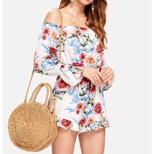 Round Straw Crossbody Bag